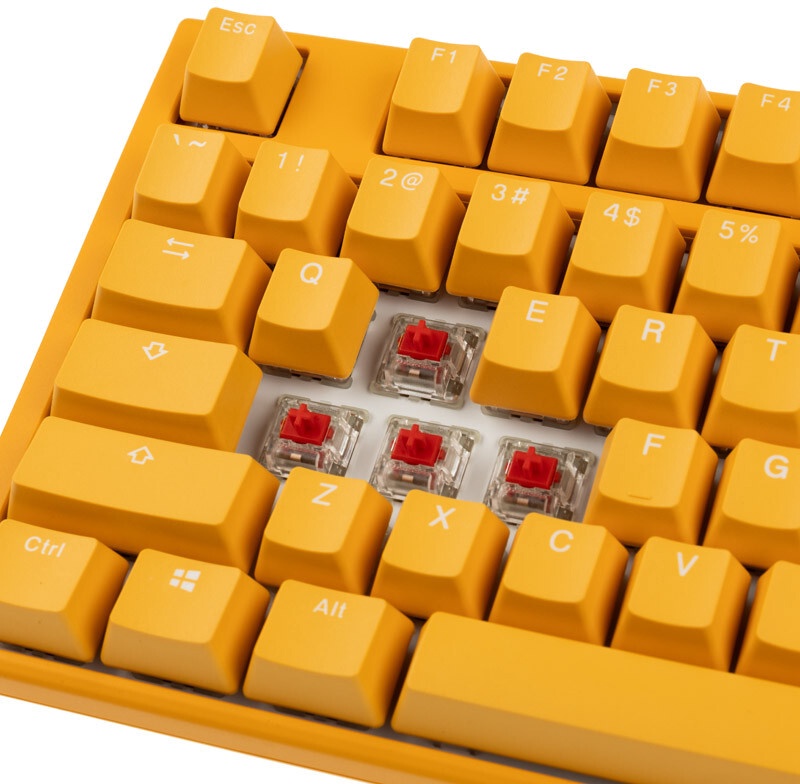 Klaviatuur Ducky One 3 One 3 Cherry MX Red, Inglise (US), kollane