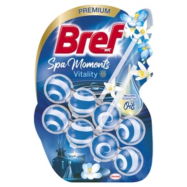 Tualetes poda tīrīšanas līdzeklis-atsvaidzinātājs Bref Spa Moments Vitality,2x50g