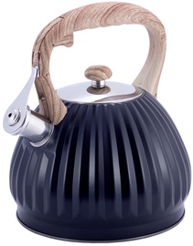 Tējkanna Kamille Whistling Kettle KM 1076, 3 l, brūna/melna