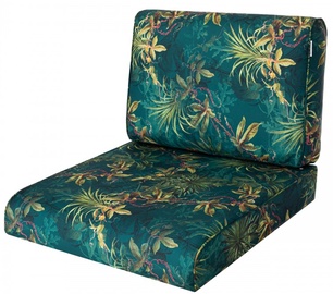 Sēdekļu spilvenu komplekts Hobbygarden Nel R1 NELZIT9, zaļa/gaiši zaļa, 39 x 50 cm