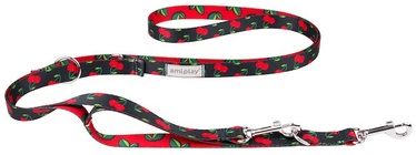 Siksna Amiplay Be Happy 7in1 Cherry S, melna/sarkana, 1 - 2 m