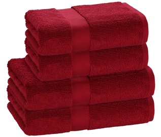 Полотенце для ванной/для сауны/пляжный Ardenza Frida, красный, 4 шт.