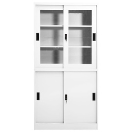 Офисный шкаф VLX Sliding Door, белый, 40 x 90 см x 180 см