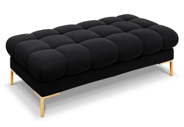 Пуф Micadoni Home Mamaia Velvet, золотой/черный, 133 см x 62 см x 41 см