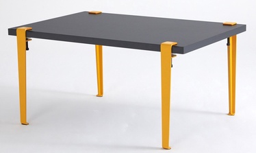 Журнальный столик Kalune Design Neda, желтый/антрацитовый, 600 мм x 900 мм x 450 мм