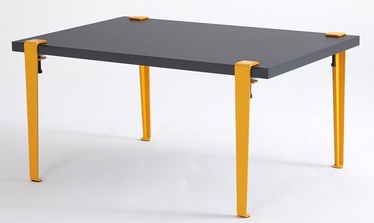 Журнальный столик Kalune Design Neda, желтый/антрацитовый, 600 мм x 900 мм x 450 мм