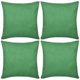 Dekoratiivpadjapüür VLX Cotton, roheline, 800 mm x 800 mm, 4 tk