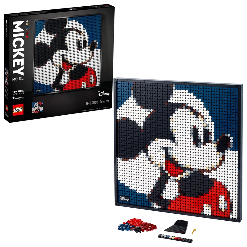 Konstruktor LEGO Art Disneys Mickey Mouse 31202, 2658 tk
