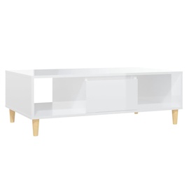 Kafijas galdiņš VLX Chipboard, balta, 600 mm x 1035 mm x 350 mm