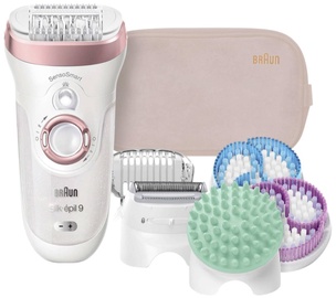 Эпилятор Braun Silk-epil 9-897, белый/розовый