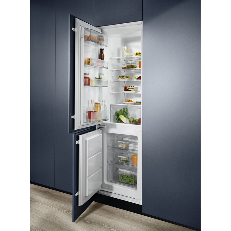 Встраиваемый холодильник Electrolux LNT3FF18S, морозильник снизу