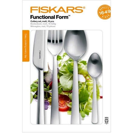 Комплект столовых приборов Fiskars FF, серебристый