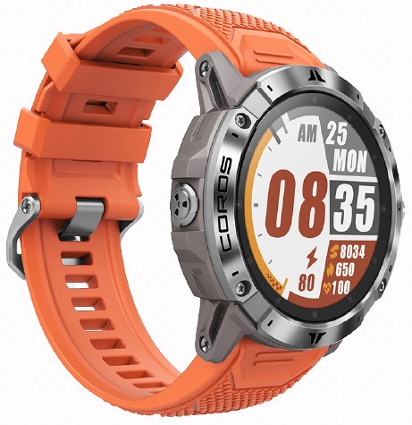 Умные часы Coros Vertix 2 WVTX2-BLK, oранжевый