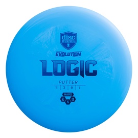 Disku golfa disks Discmania Evolution Putter Hard Exo Logic 3/3/0/1, zila