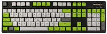 Чехол на клавиатуру Royal Kludge OEM PBT Keycaps 104 pcs Hulk PBT, белый/зеленый/серый