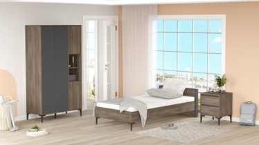 Комплект мебели для спальни Kalune Design AR16-CA, комнатные, коричневый/антрацитовый
