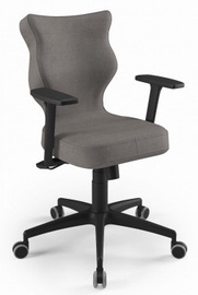Biroja krēsls Perto Black AL02, 40 x 42.5 x 90 - 100 cm, brūna/melna
