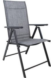Dārza krēsls Home4you Dublin Foldable, pelēka, 69 cm x 54 cm x 102 cm