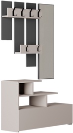 Esiku mööblikomplekt Kalune Design Vesty, sise, antratsiit/hele pruun