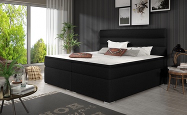 Кровать Softy Sawana 14, 160 x 200 cm, черный, с матрасом
