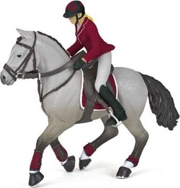 Фигурка-игрушка Papo Competition Horse With Riding Girl 401380