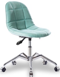 Biroja krēsls Kalune Design Modern, 66 x 66 x 95 cm, tirkīza