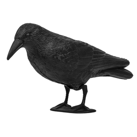 Dārza figūra "Putns" Bradas Raven, 41 cm x 12 cm x 24 cm, melna