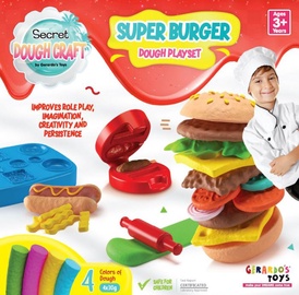 Plastilīns Gerardos Toys Super Burger 56454, daudzkrāsains