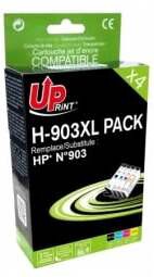 Tinte Uprint H-903XL-PACK-UP, zila/melna/dzeltena/fuksīna (magenta), 30 ml