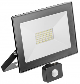 Prožektors GTV G-Tech, 50 W, 4000 lm, 4000 °K, IP65, melna