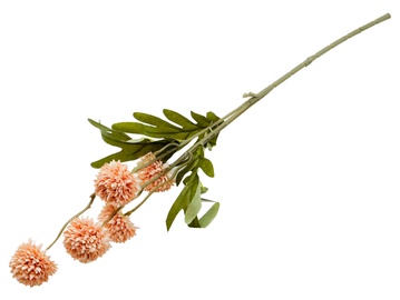 Искусственный цветок, георгины THK-082225, зеленый/розовый, 520 мм