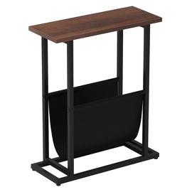 Журнальный столик Kalune Design Solo, коричневый/черный, 30 см x 50 см x 65 см
