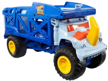 Игрушечная тяжелая техника Hot Wheels Monster Trucks Rhino Rig Vehicle HFB13, многоцветный