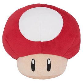 Mīkstā rotaļlieta Nintendo Mario Bros Red Mushroom, sarkana, 15 cm