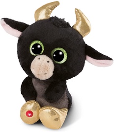 Mīkstā rotaļlieta NICI Glubschis Bull Bubalu, melna/pelēka, 15 cm
