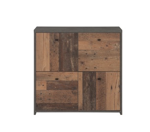 Kummut Domoletti SQNK221-C764, must/tumepruun, 77 x 29 cm x 77 cm