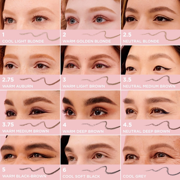 Kulmupliiats Benefit Gimme Brow+ Volumizing Mini 04 Warm Deep Brown, 0.6 g