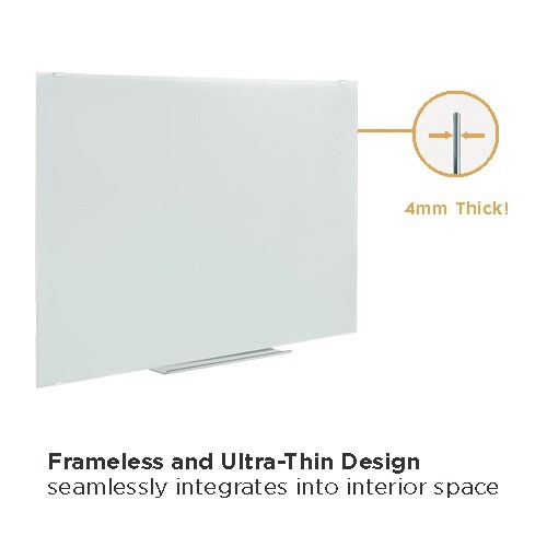 Магнитная стеклянная доска Up Up Glass White Board, 60 см x 45 см