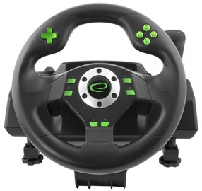 Mängurool Esperanza Drift Steering Wheel Black (defekti/puudusega kaup)