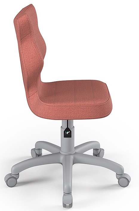 Bērnu krēsls ar riteņiem Petit MT08 Size 3, rozā/pelēka, 30 cm x 71.5 - 77.5 cm
