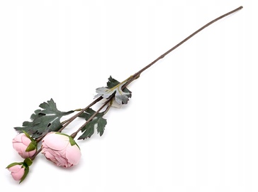 Искусственный цветок, пион, зеленый/розовый, 640 мм