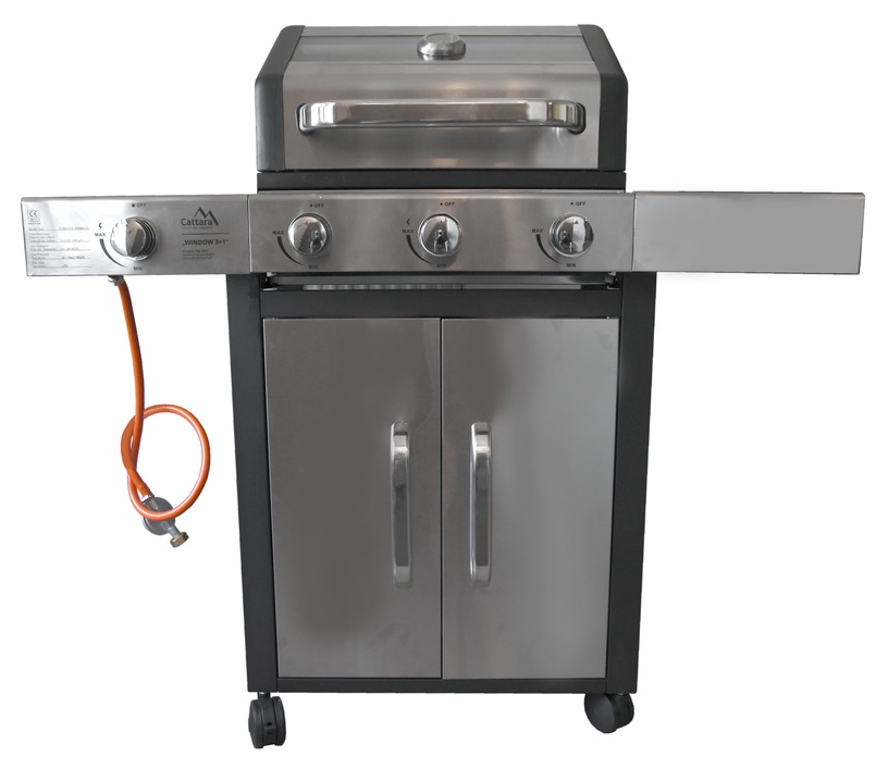 Gaasigrill Cattara Window 3+1, 49 cm x 117.5 cm