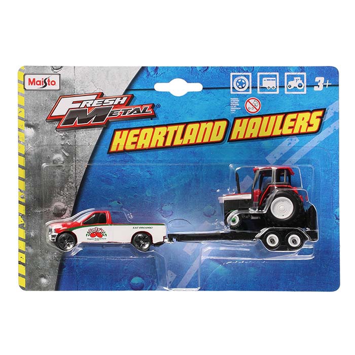 Bērnu rotaļu mašīnīte Maisto Fresh Metal Heartland Haulers, sarkana