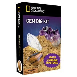Rakšanas komplekts National Geographic Gemstone Dig Kit 4050201-0186, daudzkrāsaina
