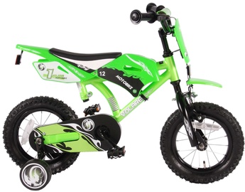 Детский велосипед, городской Volare Motorbike, зеленый, 12″