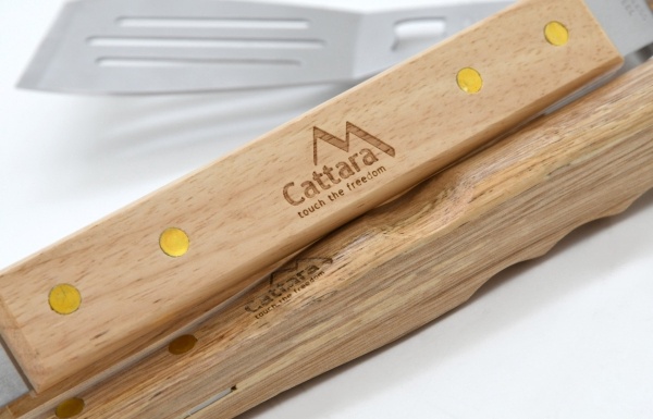 Barbekjū cepšanas rīku komplekts Cattara Wood Barbecue Tools Set 13108, 40.5 cm
