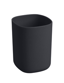 Стакан для ванной Domoletti Naples BPO-2903-2C, черный, 7.6 см x 10.5 см x 7.6 см