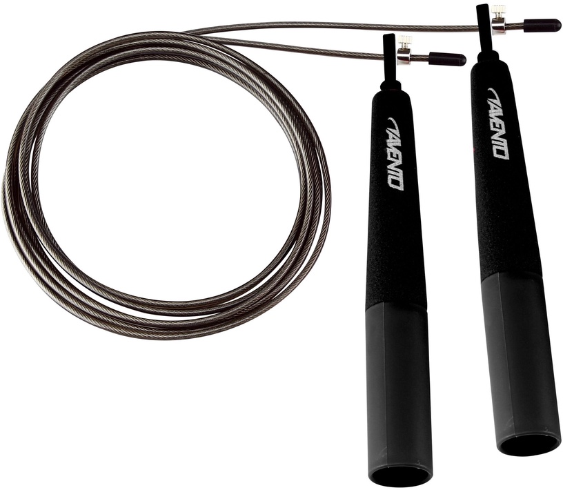 Lecamaukla Avento Steel Jump Rope 42HO, 290 cm, melna