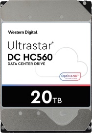 Serveri kõvaketas (HDD) Western Digital Ultrastar DC HC560, 512 MB, 20 TB