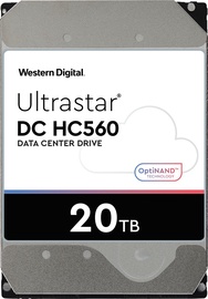 Serverių kietasis diskas (HDD) Western Digital Ultrastar DC HC560, 512 MB, 3.5", 20 TB